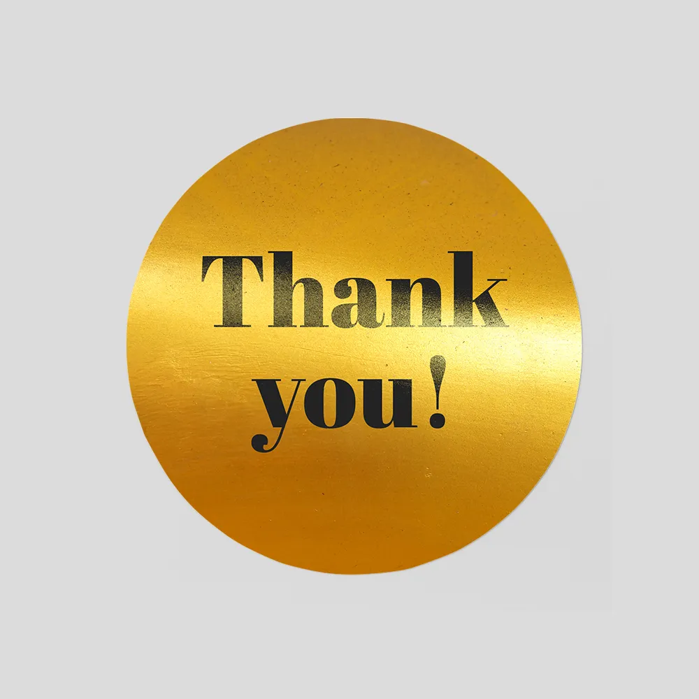 Round Gold Stickers