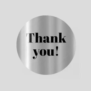 Round Silver Stickers