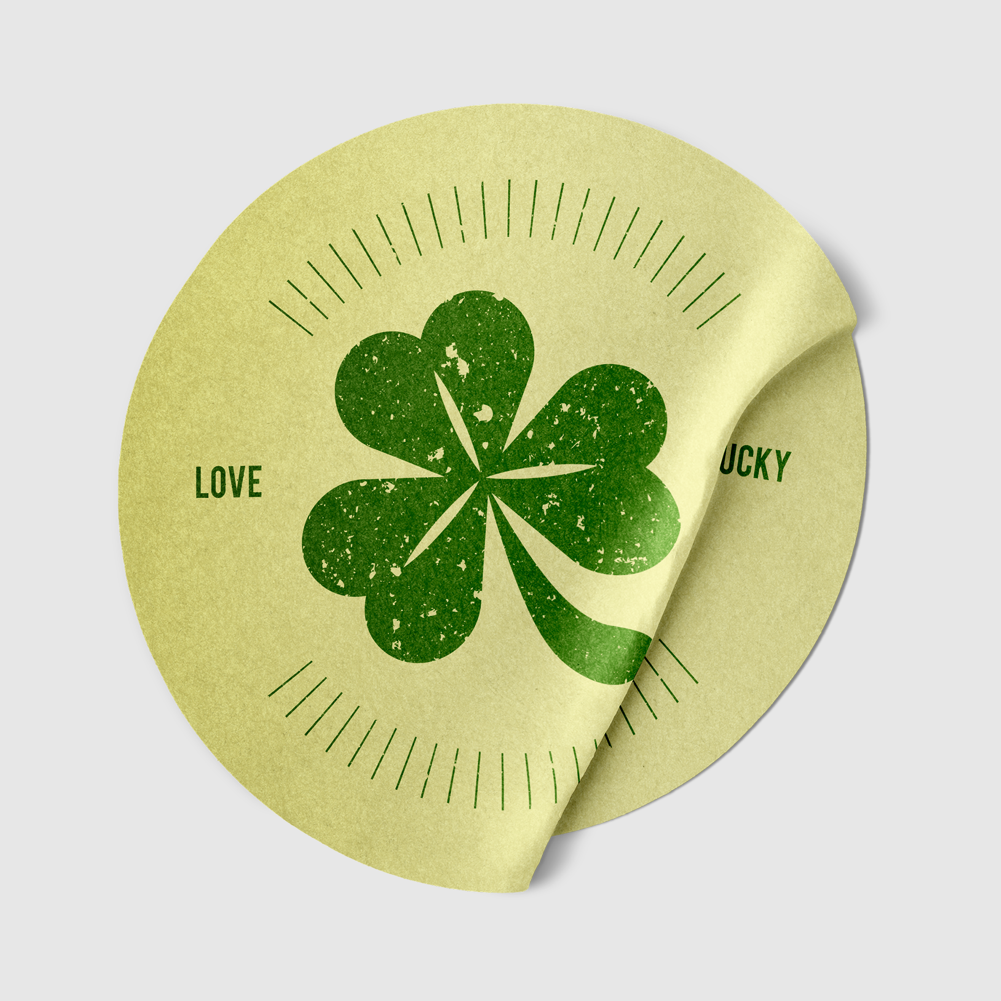 Round White Vinyl Stickers