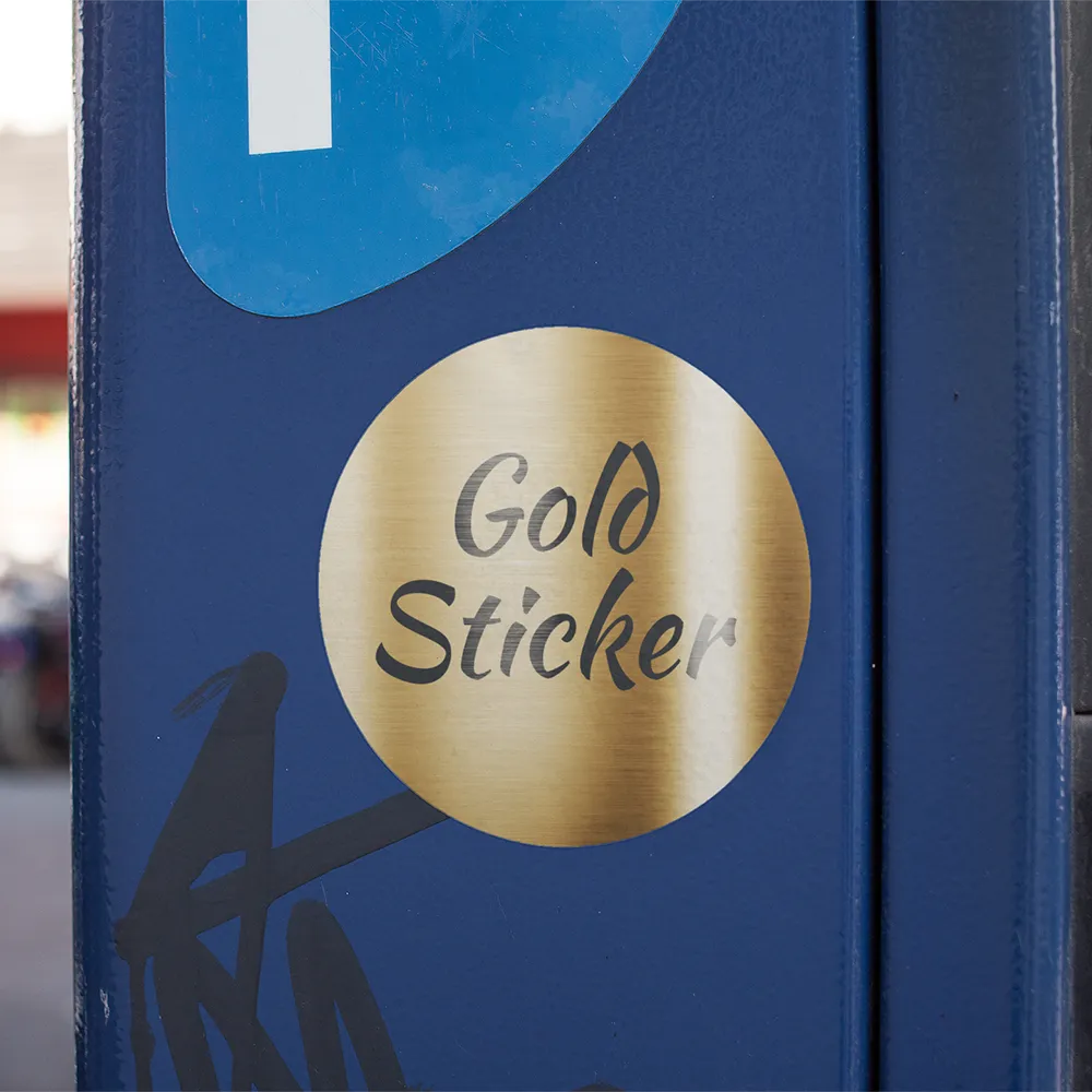 Round Gold Stickers