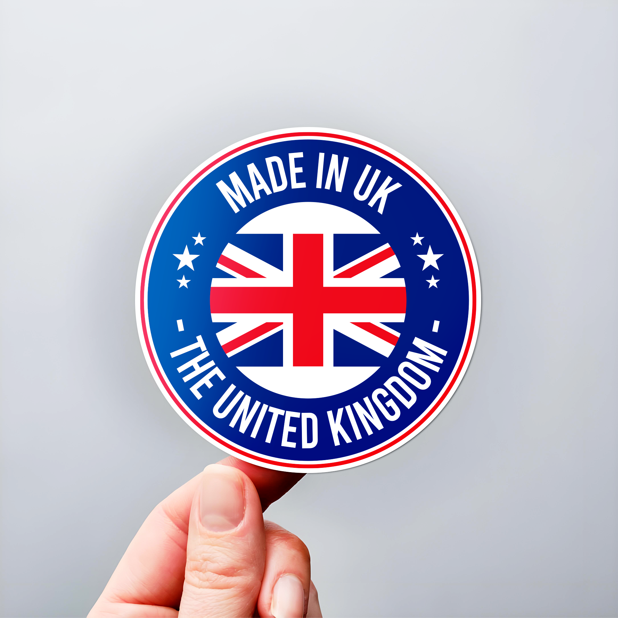 Round White Vinyl Stickers
