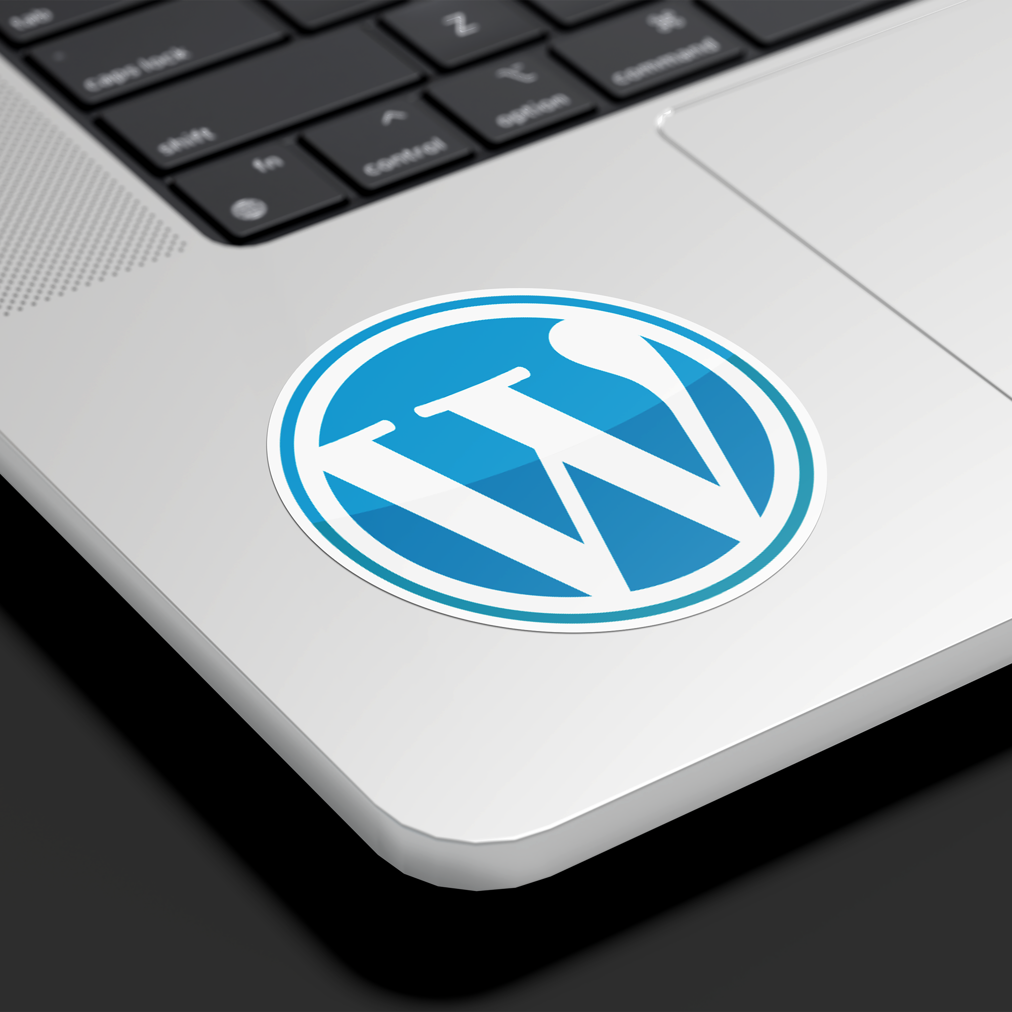 Round White Vinyl Stickers