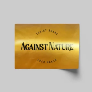 Rectangle Gold Stickers