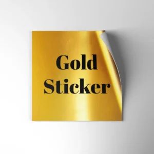 Square Gold Stickers