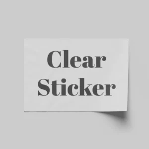 Rectangle Transparent Stickers